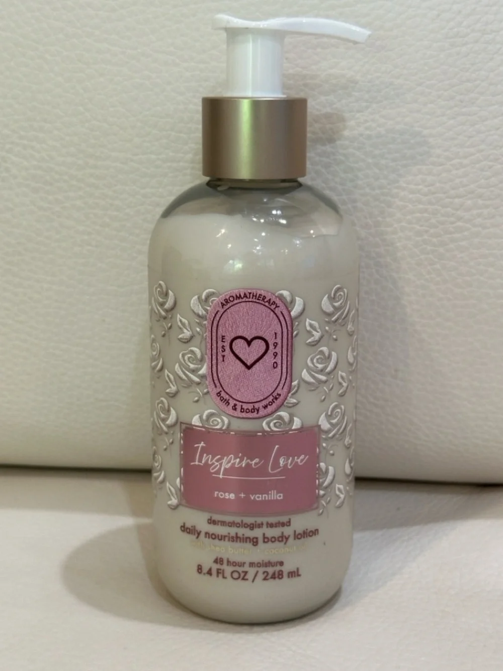 Bath and Bodywork Rose Vanilla Body Care Set includes Body Care 3 Pieces Set